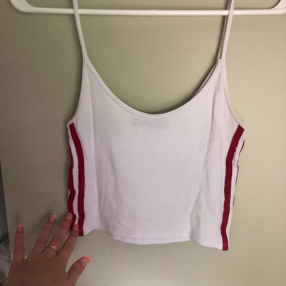 Brandy Melville Skylar Tank with red stripes - Picture 2 of 3